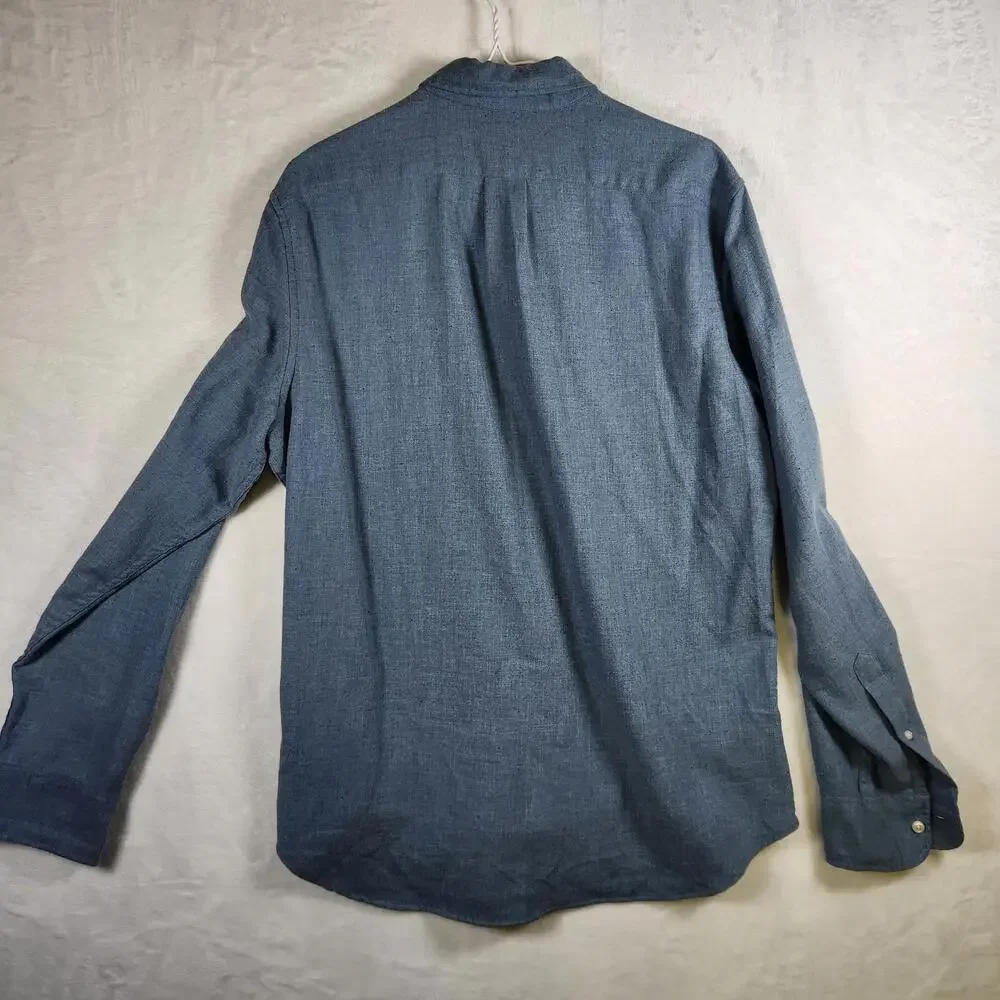 J Crew Classic Long Sleeve Button‎ Up Shirt Blue Size Medium